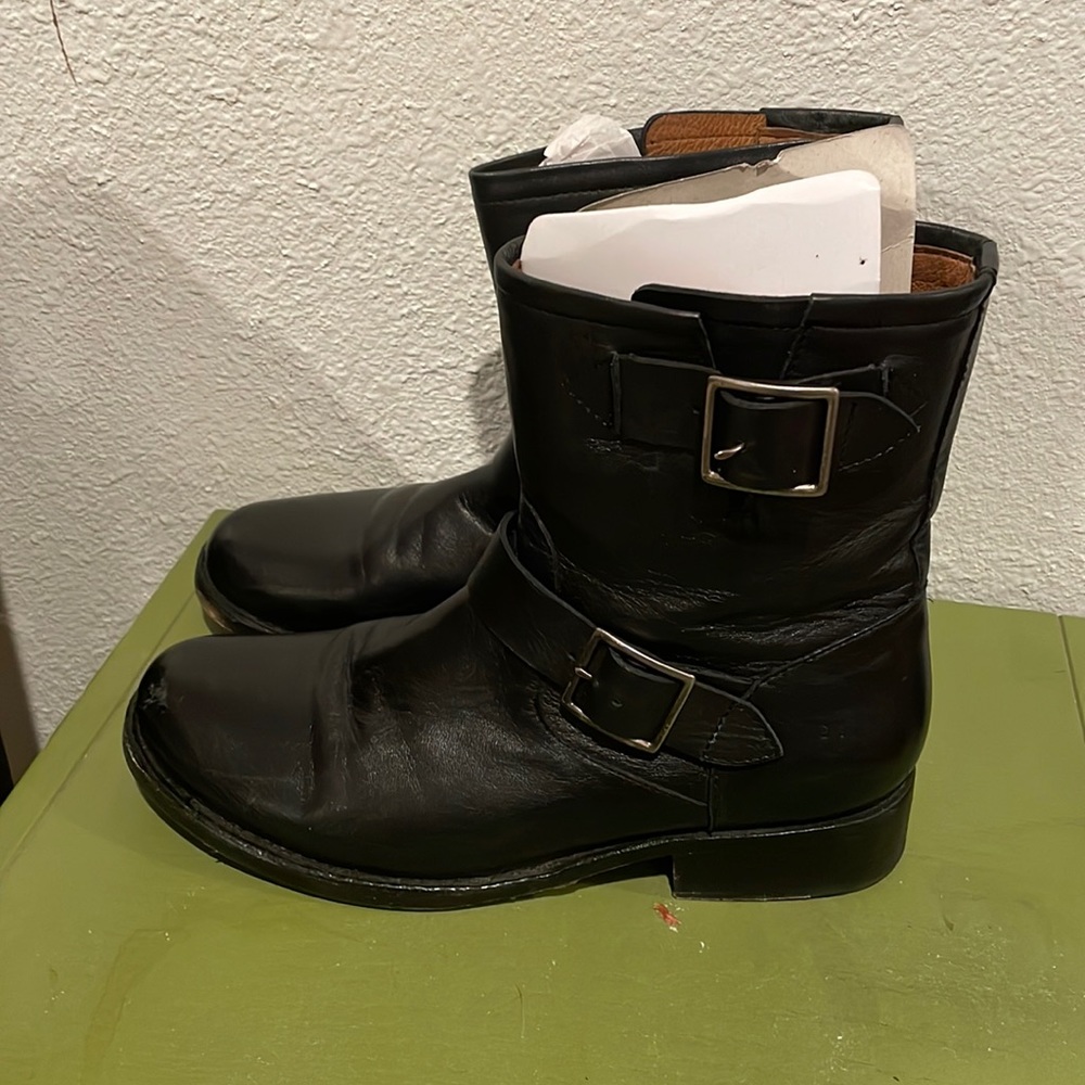 Frye short boots.